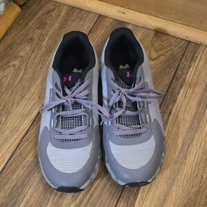 Under Armour Women's Gray and Purple Athletic Shoes